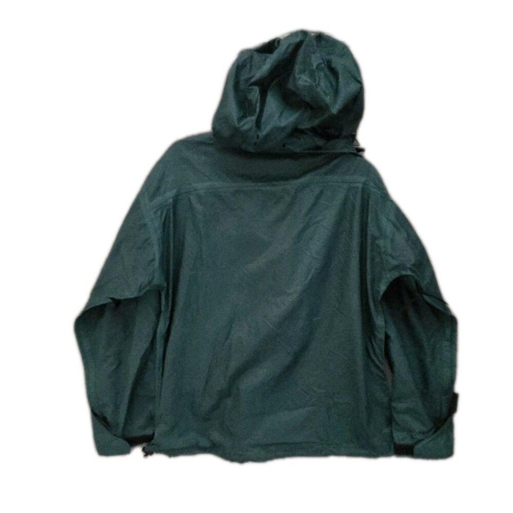 Women's Sierra Designs Rain Jacket Medium Green Nylon Hooded Lightweight - Picture 4 of 7